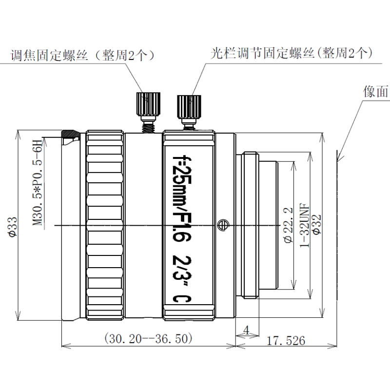 FA鏡頭DJFA-2516-5M-230C